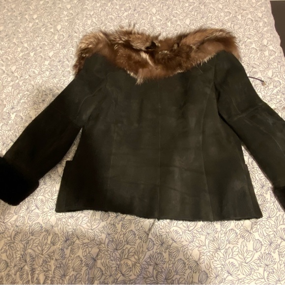 Italian fur trim shearing jacket - Picture 10 of 12